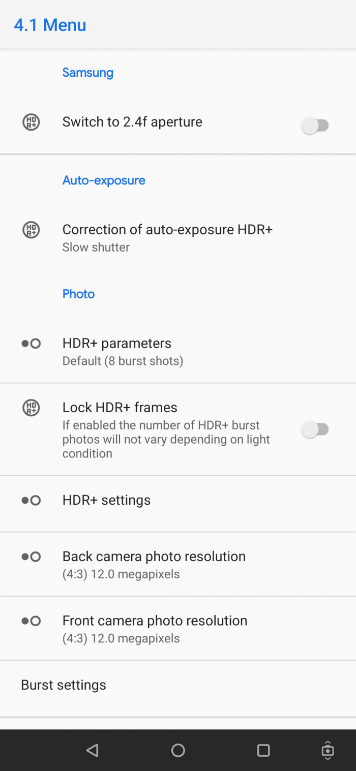 google camera note 9 exynos